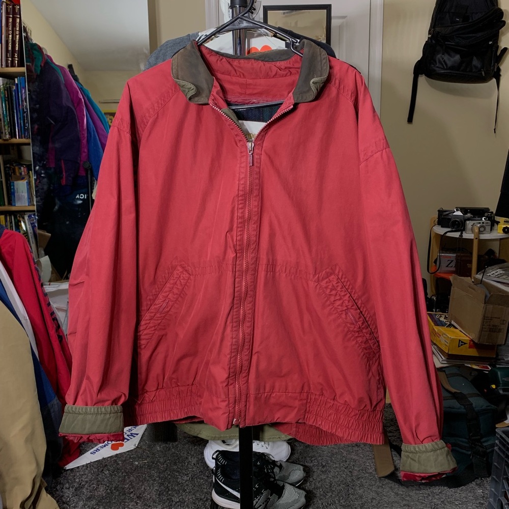 London Fog bomber with detachable insulation vest